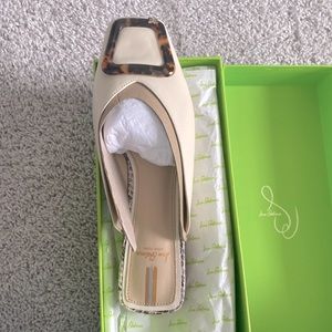Ivory leather Sam Edelman mules size 8.5